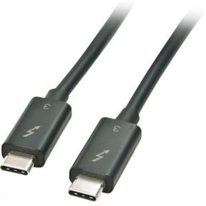 Lindy 41555 USB-kabel 0,5 m USB 3.2 Gen 1 (3.1 Gen 1) USB C Zwart