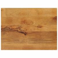 Tafelblad rechthoekig 70x50x2,5 cm massief mangohout