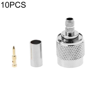 10 STKS TNC mannelijke RF coax connector voor kabel RG58 RG142 RG400 LMR195
