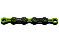 KMC x-11 sl dlc super light 118-glides 11-speed - black/green