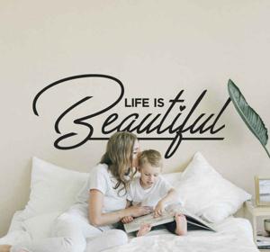 Tekst Sticker Life is Beautiful