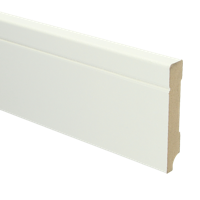 MDF Tijdloze plint 90x15 voorgelakt RAL9010 - lengte 240cm