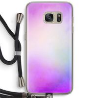 Clouds pastel: Samsung Galaxy S7 Transparant Hoesje met koord