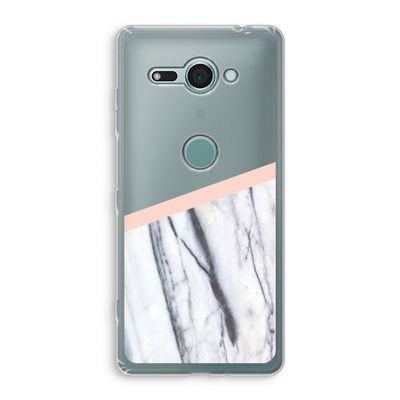 A touch of peach: Sony Xperia XZ2 Compact Transparant Hoesje