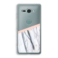 A touch of peach: Sony Xperia XZ2 Compact Transparant Hoesje