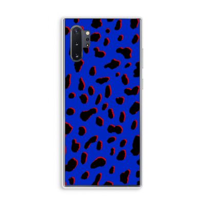 Blue Leopard: Samsung Galaxy Note 10 Plus Transparant Hoesje