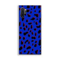 Blue Leopard: Samsung Galaxy Note 10 Plus Transparant Hoesje