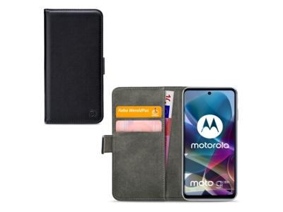 Mobilize Mobilize Classic Gelly Wallet Book Case Motorola Moto G200 5G Black