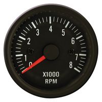 Performance Instrument Zwart Toerenteller >8000rpm 2/3/4/5/6/8 cil. 52mm PI48955