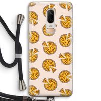 You Had Me At Pizza: OnePlus 6 Transparant Hoesje met koord