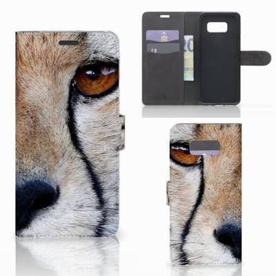 Samsung Galaxy S8 Plus | Telefoonhoesje | Met pasjeshouder | Cheetah