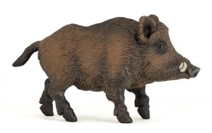 Plastic speelgoed dieren figuur wild zwijn 9,5 cm   -