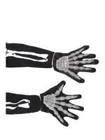 Korte Handschoenen Skelet Kind - thumbnail