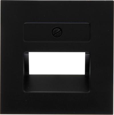 Kopp HK07 PURE mat zwart afdekplaat UTP dubbel - 4624560