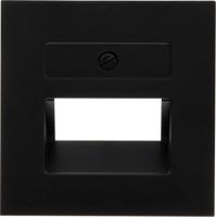 Kopp HK07 PURE mat zwart afdekplaat UTP dubbel - 4624560 Kopp HK07 PURE mat zwart afdekplaat UTP dubbel - 4624560