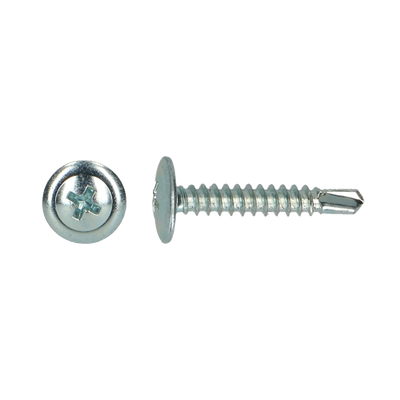 pgb-Europe PGB-FASTENERS | Zelfborende schroef bolkop+kraag Ø 4,20x25 Zn | 500 st - 0ZBBKR001004202503