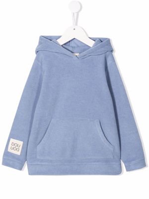 Douuod Kids hoodie à patch logo - Bleu