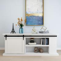 VidaXL Ophangset voor minischuifdeur 183 cm koolstofstaal