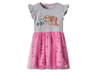 Kinder jurk met tule rok (Grijs/roze, 98/104)