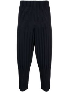 Homme Plissé Issey Miyake pantalon MC February à design plissé - Bleu