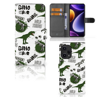 Telefoonhoesje met Pasjes voor Xiaomi Poco F5 Dinosaurus - thumbnail