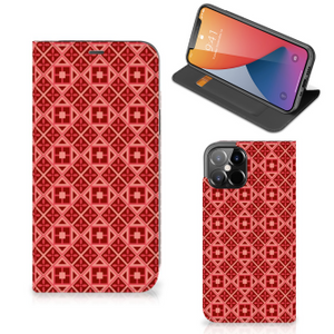 iPhone 12 Pro Max Hoesje met Magneet Batik Rood