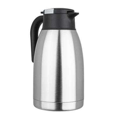 Thermoskan - 2L - dubbelwandig - RVS - zilver - koffie en thee - vacu?m isolatie