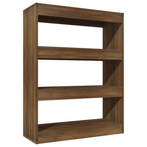 vidaXL Boekenkast/kamerscherm 80x30x103 cm bewerkt hout bruin eiken