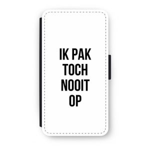 Ik pak nooit op: iPhone X Flip Hoesje