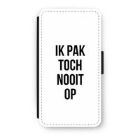Ik pak nooit op: iPhone X Flip Hoesje