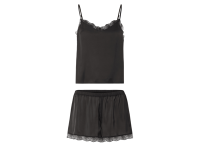 esmara Korte dames pyjama (Zwart, XL (48/50))