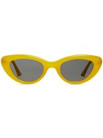 Gentle Monster lunettes de soleil Conic à verres teintés - Jaune
