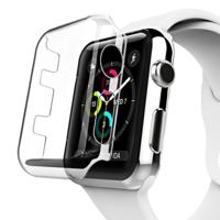 Voor Apple Watch serie 3 42 mm transparant PC beschermhoes