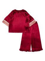 Amiki Zijden pyjama - Rood - thumbnail