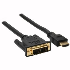 InLine 17663P video kabel adapter 3 m HDMI DVI-D Zwart