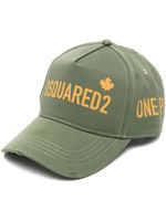 DSQUARED2 casquette à slogan imprimé - Vert - thumbnail