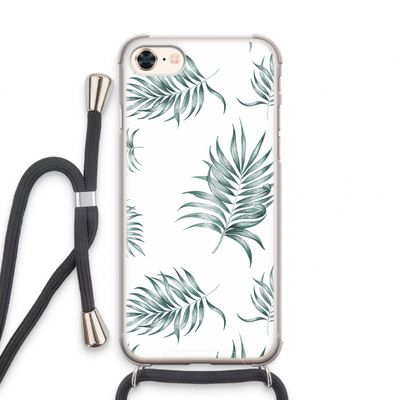 Simple leaves: iPhone 8 Transparant Hoesje met koord