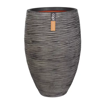 Capi Vaas Elegant Deluxe Rib NL 40x60 cm - Antraciet