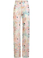 ETRO pantalon évasé à imprimé papillons - Blanc