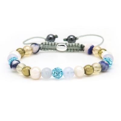 Karma Armband Spiral Saar XS Blue Crystal