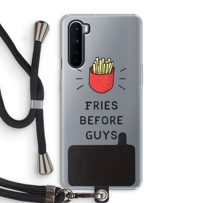 Fries before guys: OnePlus Nord Transparant Hoesje met koord