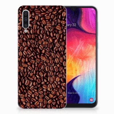 Samsung Galaxy A50 | Siliconen Case | Koffiebonen