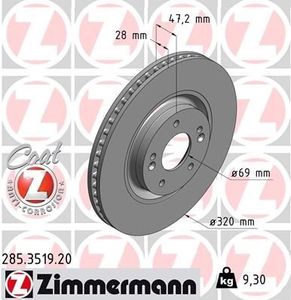 Remschijf Coat Z 285351920