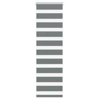 Zebra rolgordijn 50x150 cm stofbreedte 45,9cm donkergrijs