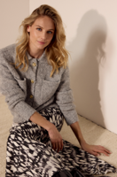 Tramontana Cardigan Pockets | Grey Melange