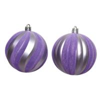 Kerstbal plc d8 cm heide lila a2 Decoris - Decoris