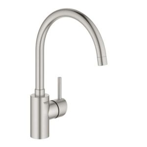 Grohe Concetto Keukenmengkraan Met Hoge Uitloop RVS Look