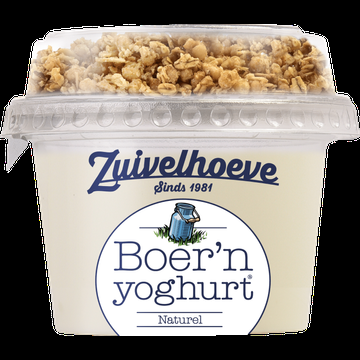 Zuivelhoeve Boer&apos;n yoghurt® Naturel & Muesli 170 g bij Jumbo