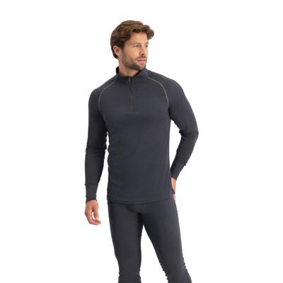 Zip-Neck Thermoshirt Heren | Grijs | XL