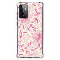 Samsung Galaxy A72 4G/5G Case Pink Flowers